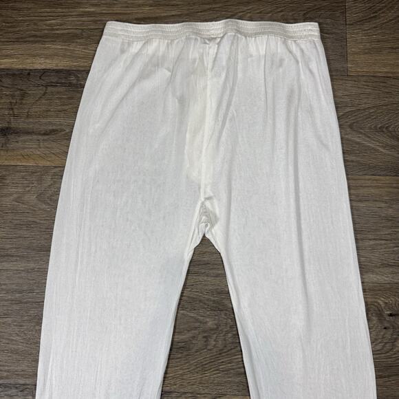 Vintage SportSilks 100% Silk Baselayer Leggings White Mens - Size L - Picture 9 of 10